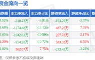 股票行情快报:国际实业(000159)7月29日主力资金净卖出310.23万元