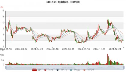 海南椰岛:预计2024年亏损1.42亿元